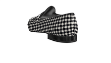 Load image into Gallery viewer, Black Houndstooth Double Monk Slippers - Frantz Benjamin
