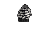 Load image into Gallery viewer, Black Houndstooth Double Monk Slippers
