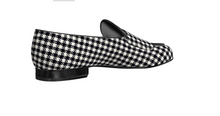 Load image into Gallery viewer, Black Houndstooth Double Monk Slippers - Frantz Benjamin
