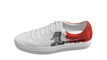 Load image into Gallery viewer, Red Dessalines Digital Print Sneakers
