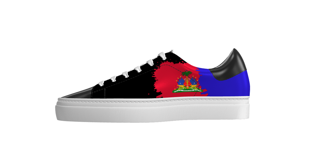 Ayiti Amblèm Ble e Wouj Sneakers
