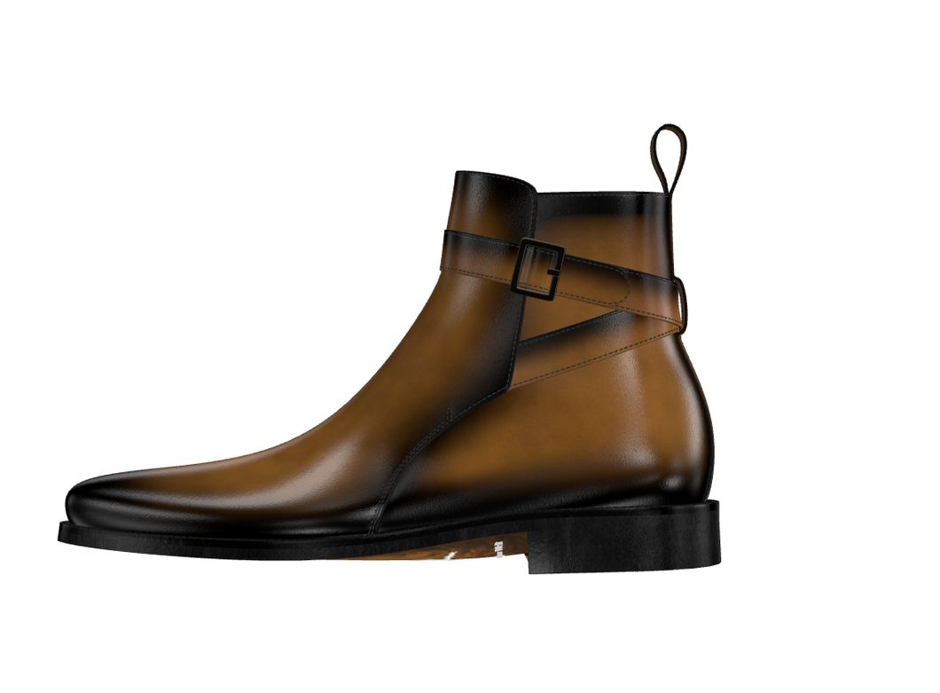 Jodhpur Cognac Painted Calf Boots - Frantz Benjamin