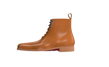Load image into Gallery viewer, Painted Calf Brown Jumper Boots - Frantz Benjamin

