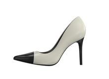 Load image into Gallery viewer, Milan Black and White Pointy toe Heel
