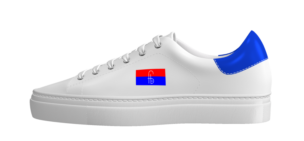 FB Haitian Flag Print Sneakers - Frantz Benjamin