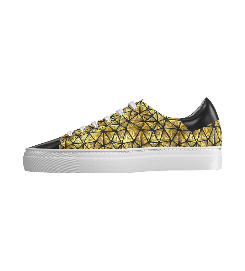 FB Geometric Print Low Top - Frantz Benjamin