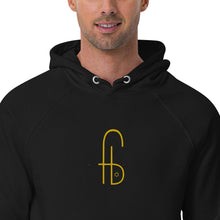 Load image into Gallery viewer, Big FB Embrodery Unisex eco raglan hoodie - Frantz Benjamin
