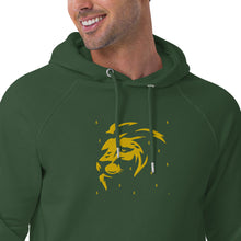 Load image into Gallery viewer, Lion Head FB Embroidered Unisex eco raglan hoodie
