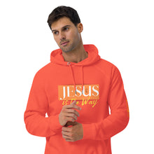 Load image into Gallery viewer, Jesus Saves Unisex eco raglan hoodie
