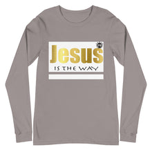 Load image into Gallery viewer, Jesus is the way Unisex Long Sleeve Tee
