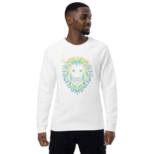 Load image into Gallery viewer, Lion Head Unisex organic raglan sweatshirt - Frantz Benjamin
